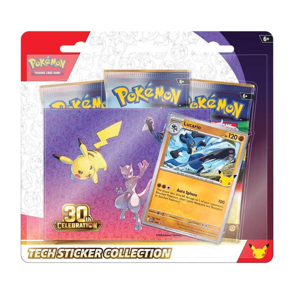 Pokémon TCG 30th Tech Sticker Collection — Lucario