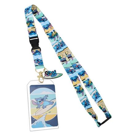 Loungefly Lilo and Stitch - Stitch (Surfing) Lanyard Exclusivo de star-game