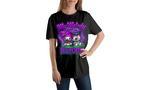 Sanrio Kuromi and My Melody Black and Pink Unisex Graphic T-Shirt Exclusivo de star-game