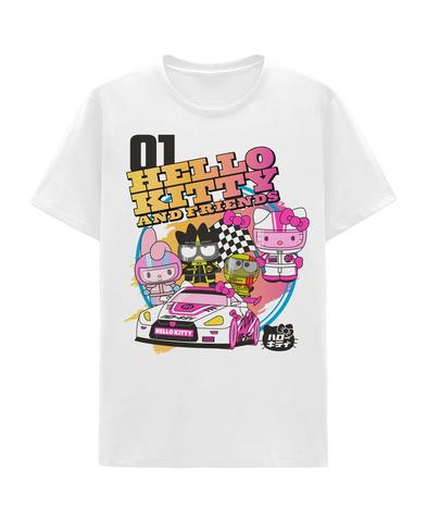 Sanrio Hello Kitty and Friends Carreras Double Sided Unisex Graphic T-Shirt Exclusivo de star-game