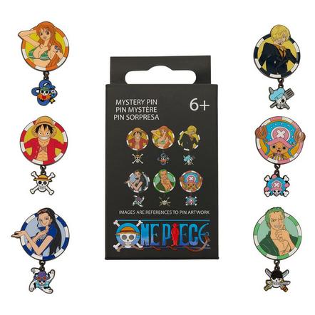 Loungefly One Piece Straw Hat Crew Blind Box Enamel Pin Exclusivo de star-game (los modelos pueden variar)