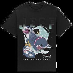 Marvel Rivals Jeff the Land Shark Short Sleeve Camiseta gráfica unisex Exclusivo de star-game