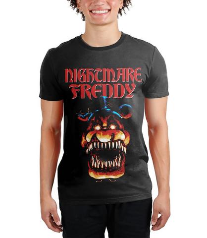 Five Nights at Freddy's Nightmare Freddy Double Sided Graphic T-Shirt Exclusivo de star-game
