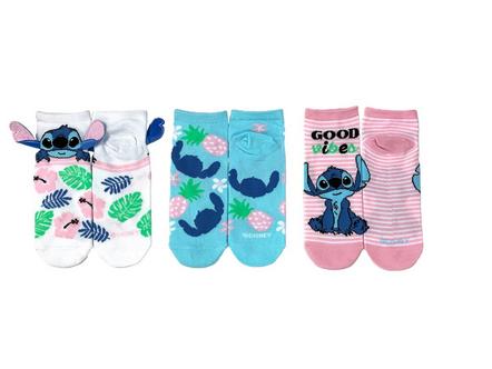 Disney Lilo and Stitch Socks with 3D Ears 3-Pack Exclusivo de star-game