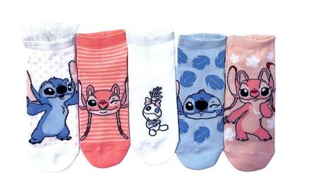 Disney Lilo and Stitch Characters Ruffle Trim Socks 5-Pack Exclusivo de star-game