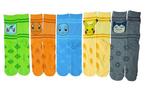 Pokemon Kanto Starters Crew 5 Pack Socks Exclusivo de star-game