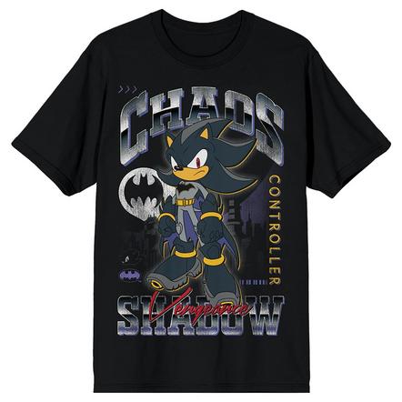 DC Comics X Sonic the Hedgehog Shadow as Batman Unisex Graphic T-Shirt Exclusivo de star-game