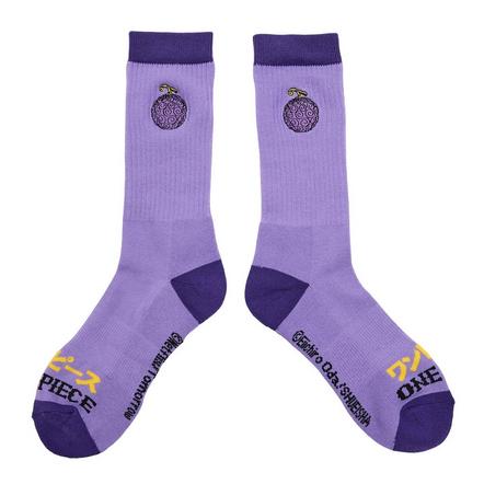 One Piece Gum-Gum Fruit Patch Crew Socks Exclusivo de star-game