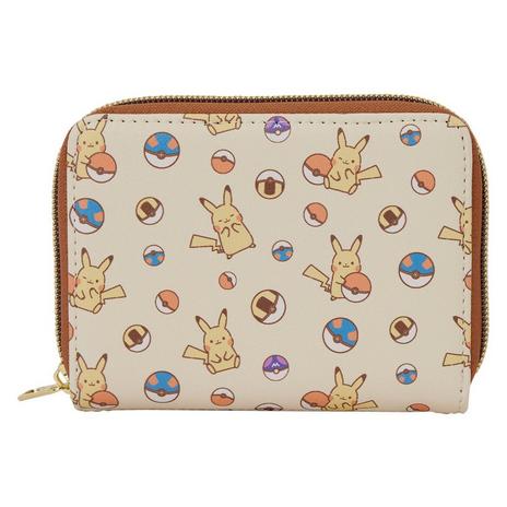 Loungefly Pokemon Chibi Pikachu and Poke Balls Zip Around Wallet Exclusivo de star-game