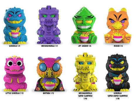 Rokimoto x Godzilla Black Light 3-in Figure Blind Box Exclusivo de star-game (los modelos pueden variar)