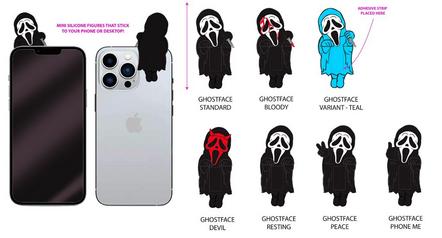 CultureFly Scream Ghost Face  2.75-in Huggers (los modelos pueden variar)