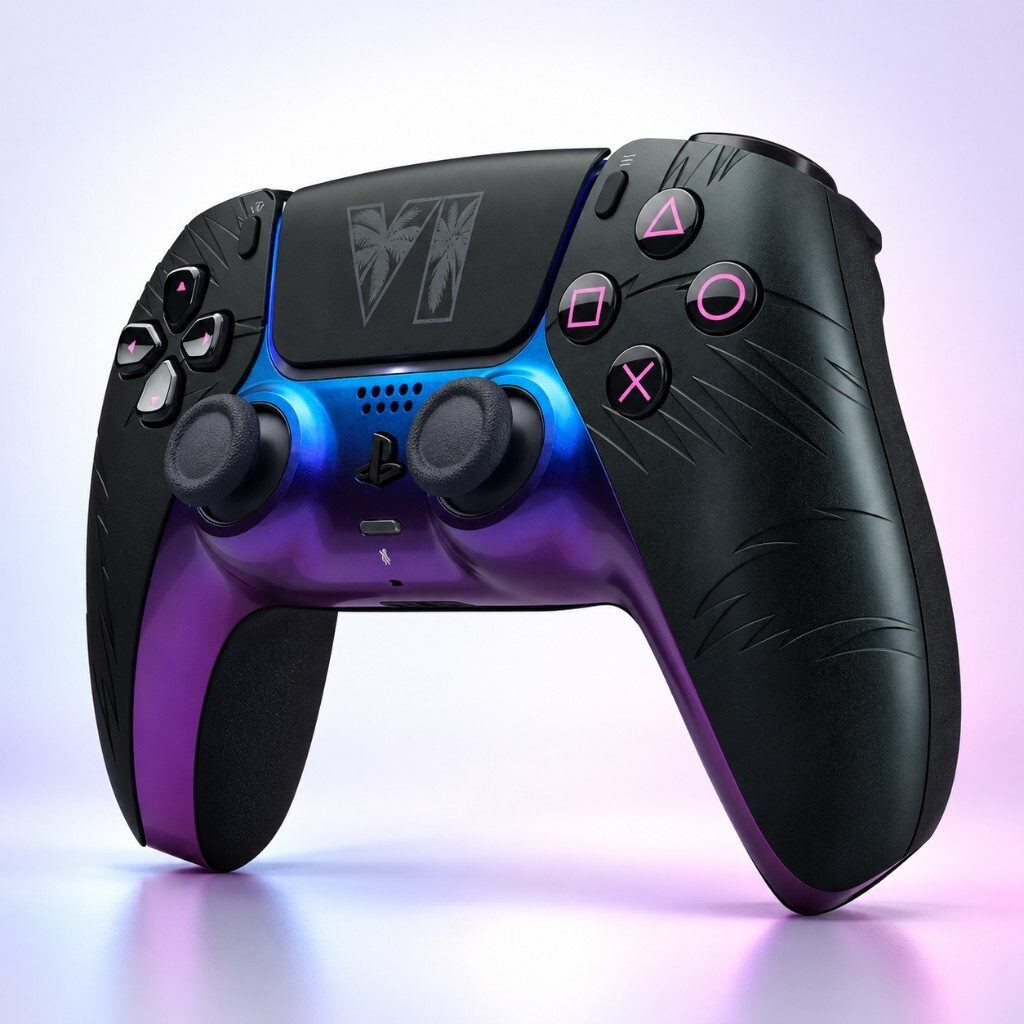 Sony DualSense Mando inalámbrico - Grand Theft Auto VI Black Edición limitada para PlayStation 5