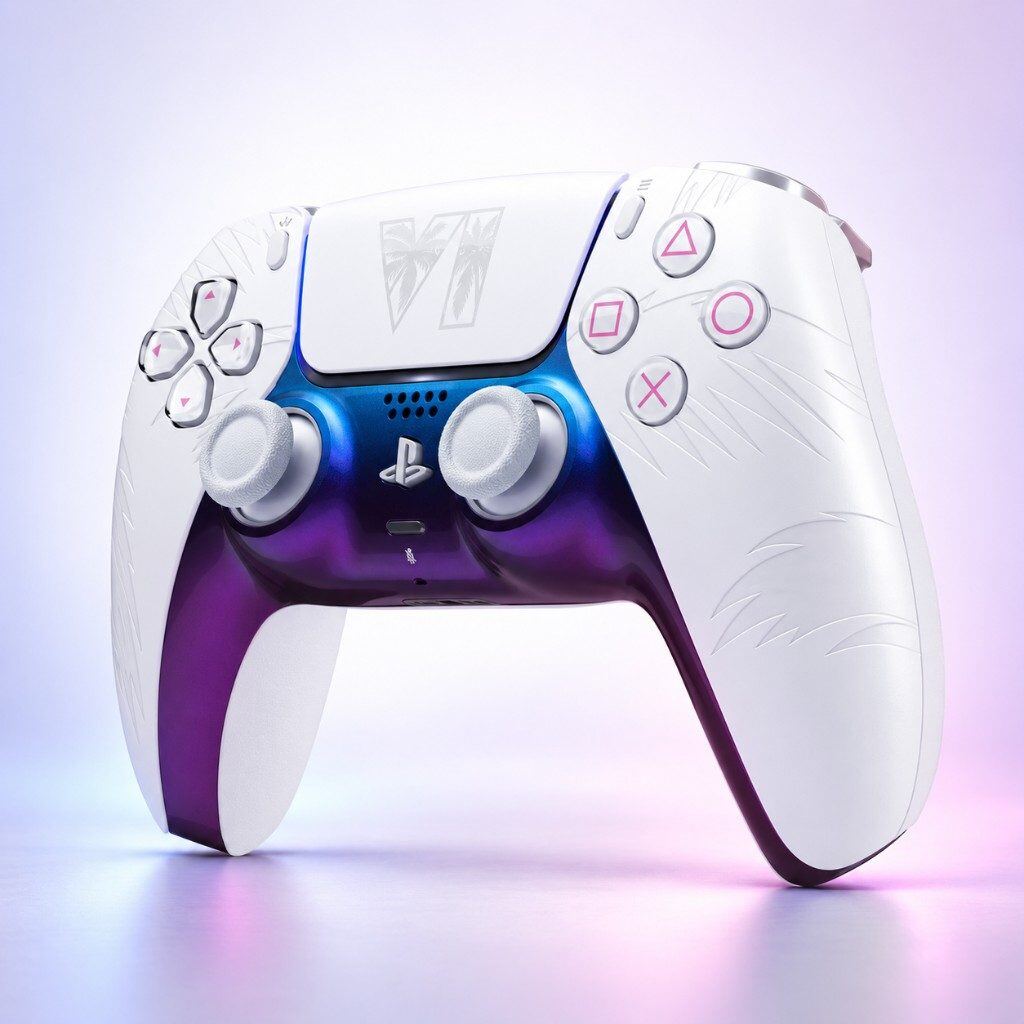 Sony DualSense Mando inalámbrico - Grand Theft Auto VI White Edición limitada para PlayStation 5