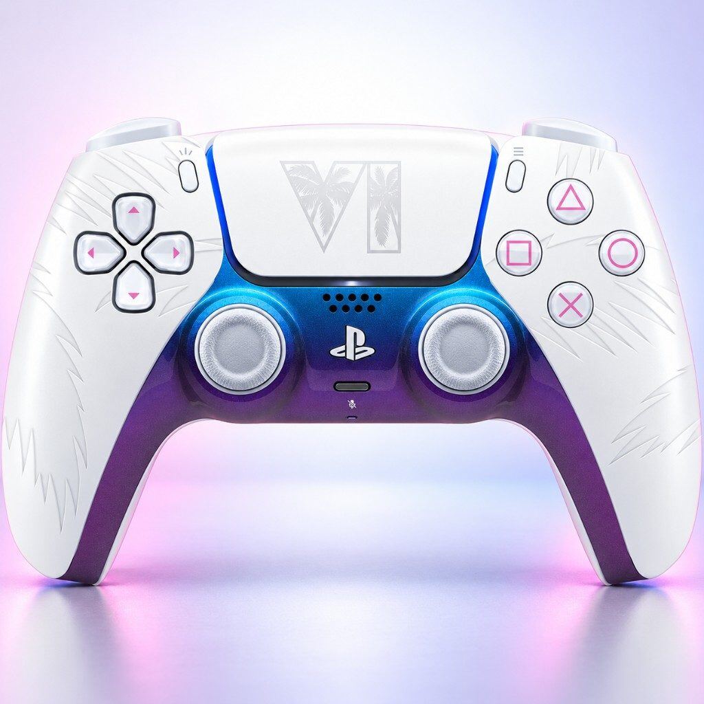 Sony DualSense Mando inalámbrico - Grand Theft Auto VI White Edición limitada para PlayStation 5