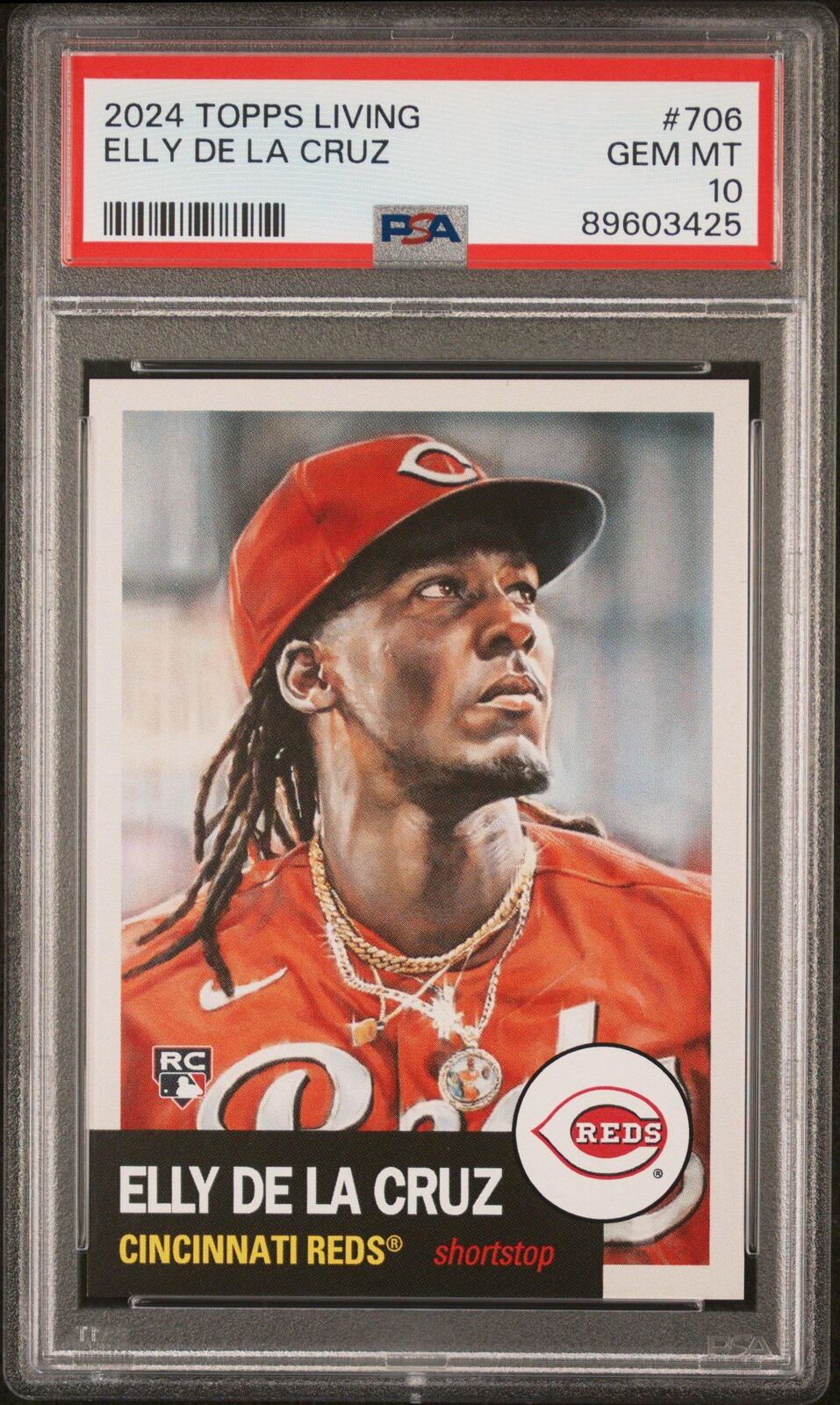2024 Topps Living 706 Elly De La Cruz PSA 10